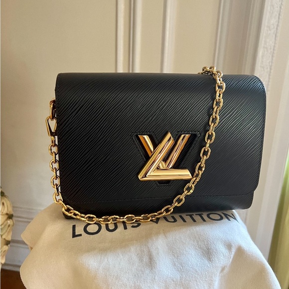 Black LV Twist MM comes with shoulder strap - Picture 3 of 3